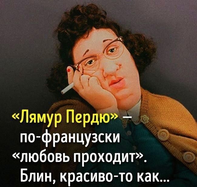Лямур Перд і по французски любовь проходит Блин красиво то как