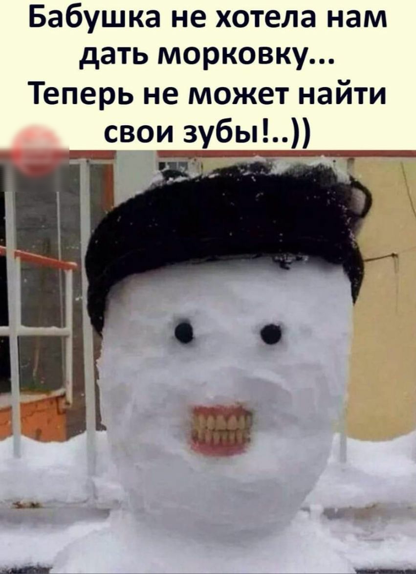 Бабушка не хотела нам дать морковку Теперь не может найти свои зубы _ ___ _____ ___