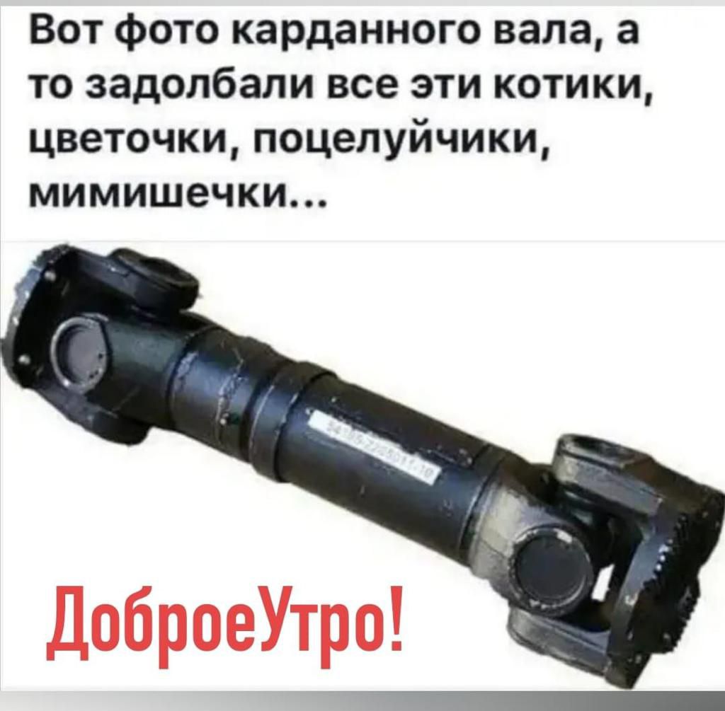 Вот фото карданного вала а то задолбали все эти котики цветочки поцелуйчики мимишечки