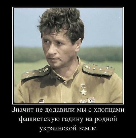 Значит не додавили мы с хлопцами фашистскую гцдину на родной украинской земле