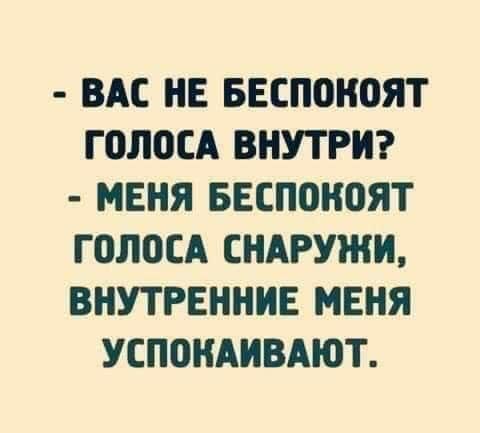 ВАС НЕ БЕСПОНОЯТ Г0Л0СА ВНУТРИ МЕНЯ БЕСПОНОЯТ Г ПЛПСА СНАРУЖН ВНУТРЕННИЕ МЕНЯ УСПОНАИВАЮТ