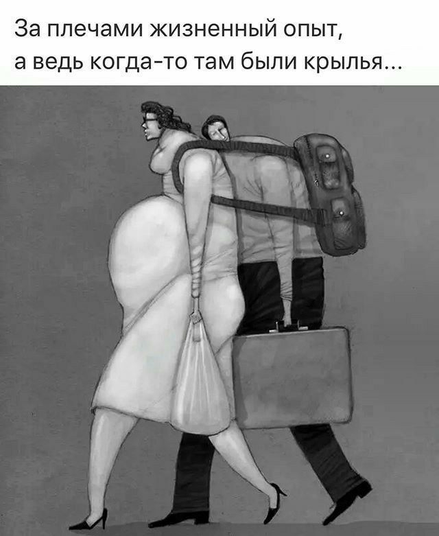 За плечами жизненный опыт а ведь когда то там были крылья