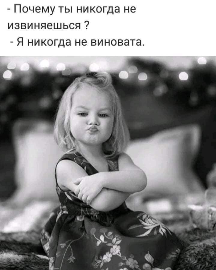 Почему ты никогда не извиняешься Я никогда не виновата