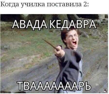 Когда училка поставила 2