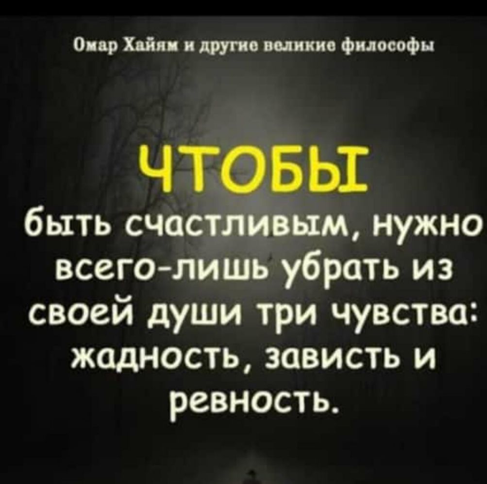 Отар Шви другие шнкиа философы ЧТОБЫ быть счастливым нужно всего лишь убрать из своей души три чувства жадность зависть и ревность