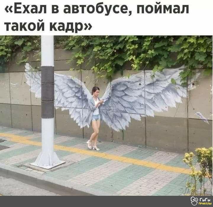 Ехал в автобусе поймал такой кадр