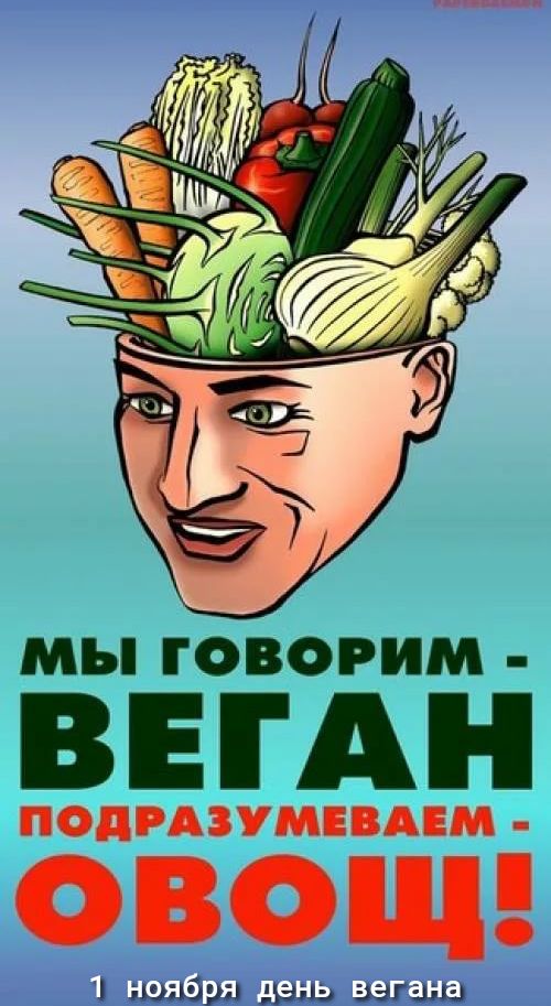 мы ГОВОРИМ ВЕГАН ПОДРАЗУМЕВАЕМ ОВОЩ