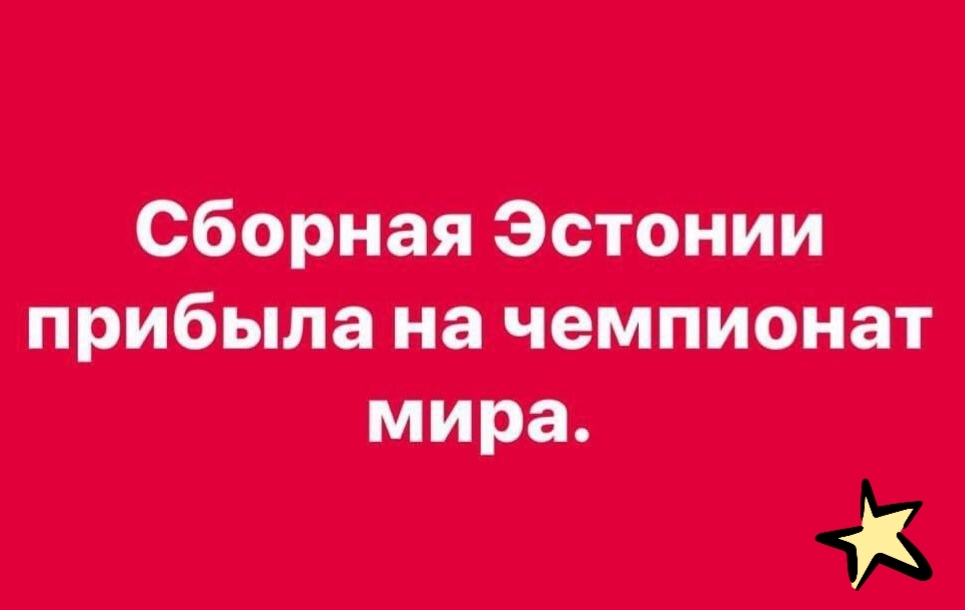 Сборная Эстонии прибыла на чемпионат мира