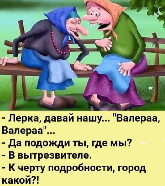 Лерка давай нашу Валераа Валераа Да подожди ты где мы В вытрезвителе К черту подробности город какой