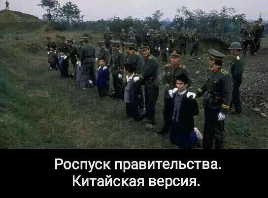 Роспуск правительства Китайская версия