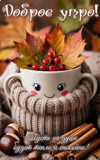 Доброе утро! Пусть на душе будет тепло и спокойно!