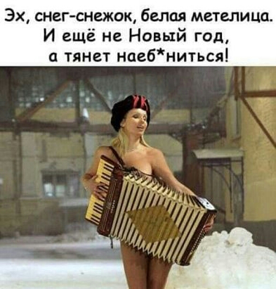 ЭХ СНЕГСНЕЖОК белая метелица И ещё не Новый год и тянет наебниться _ _ ___4