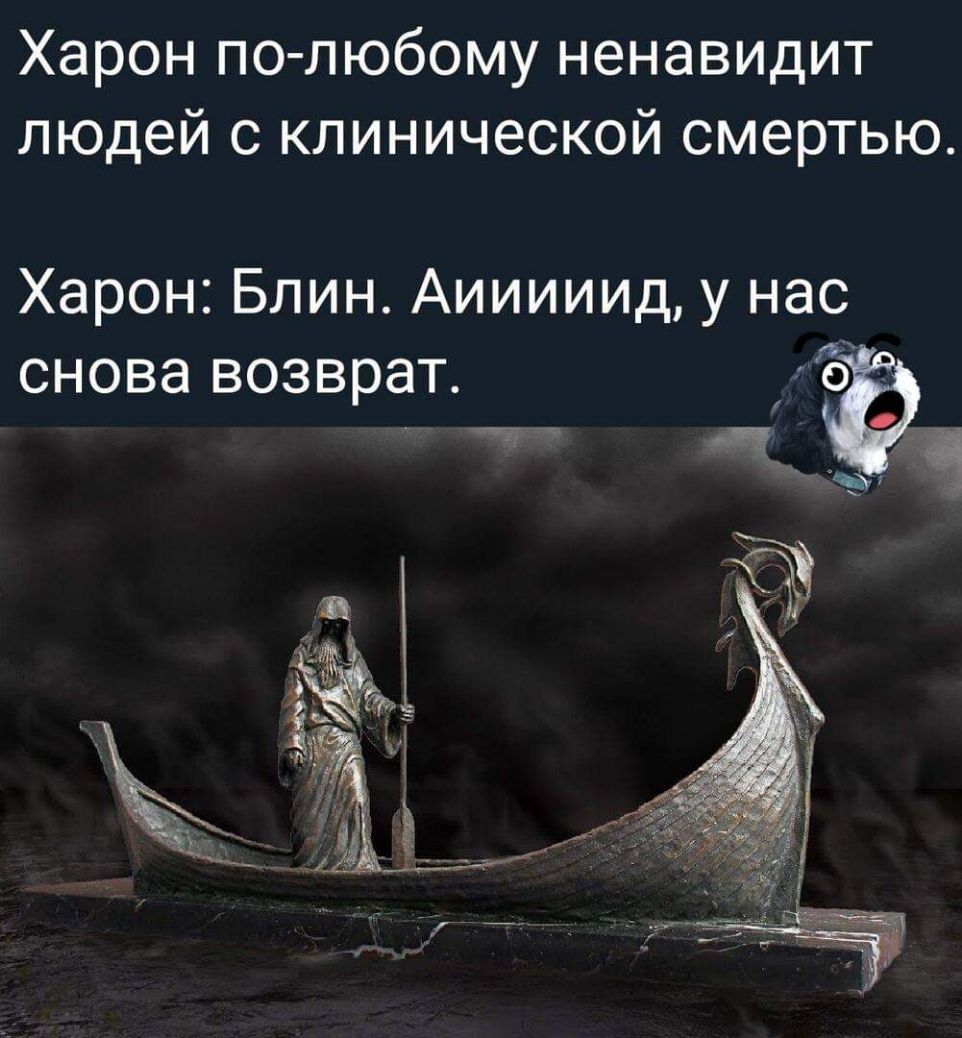 Харон полюбому ненавидит людей с клинической смертью Харон Блин Аииииид у нас снова возврат к мёд