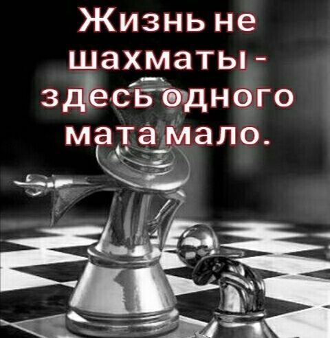 Жизнь не шахматы здЁесБетднаго мдтаМало
