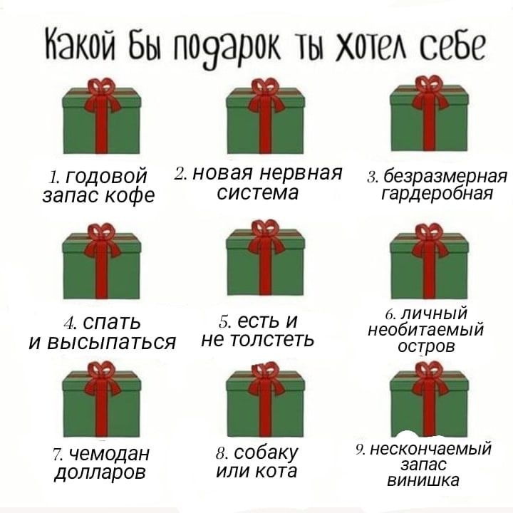 Какой Бы поээрок ты хате себе 1 годовой 2 новая нервная 3 безразмерная запас кофе система гардеробная 4 спать 5 есть и неЁЁЖЁЁЁЪЙ и высыпаться не толстеть остров 7 чемодан 8 собаку 9 несЁЁЁЁЁеМЫЙ долларов или кота винишка