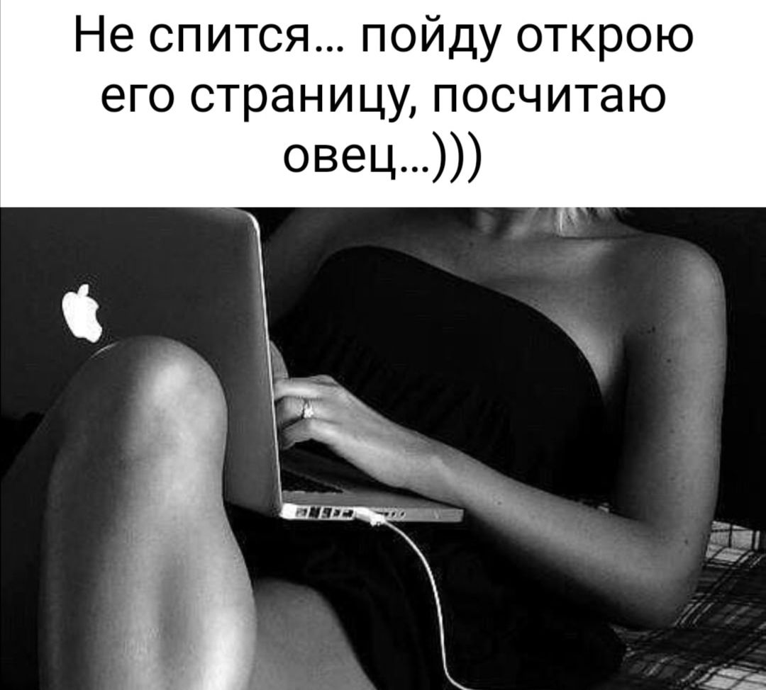 Не спится пойду открою его страницу посчитаю овец