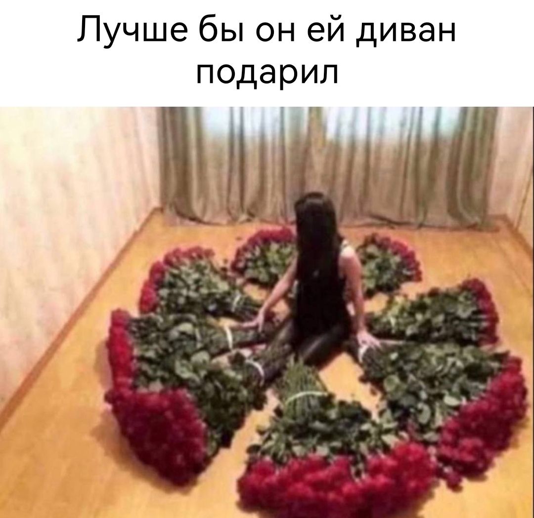 Лучше бы он ей диван подарил
