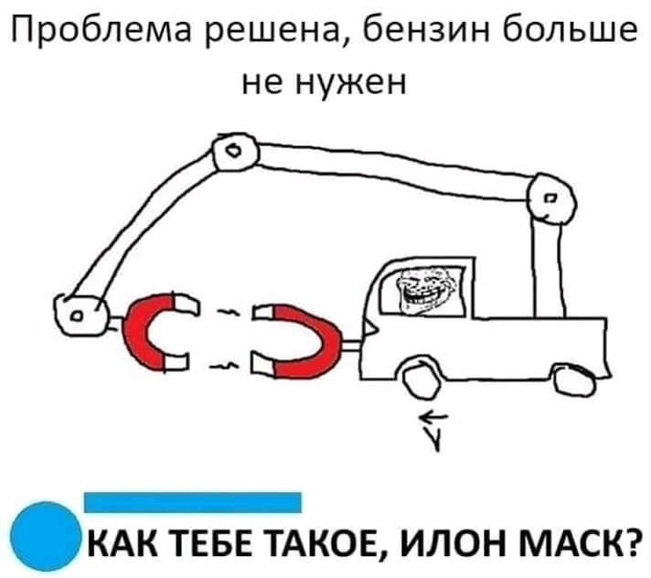 Проблема решена бензин больше не нужен КАК ТЕБЕ ТАКОЕ ИЛОН МАСК