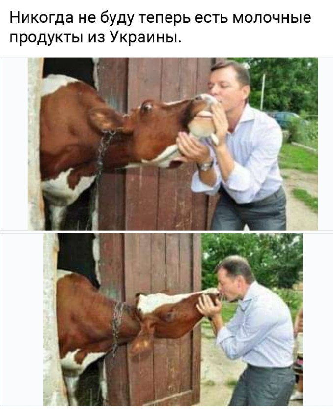 Никогда не буду теперь есть молочные продукты из Украины