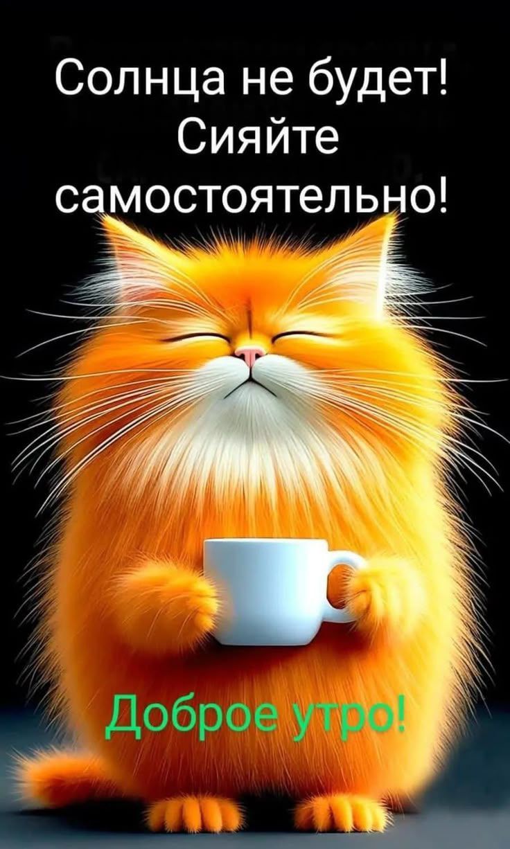 Солнца не будет! Сияйте самостоятельно! Доброе утро!