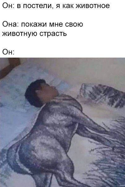 ОН В постели Я как ЖИВОТНОЭ Она Покажи мне СВОЮ ЖИВОТНУЮ страсть Он