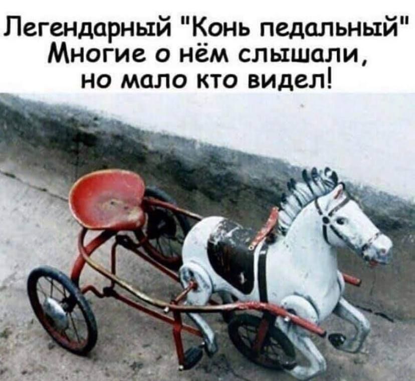 Легендарный Конь педальный Многие о нем слышали но мало кто видел