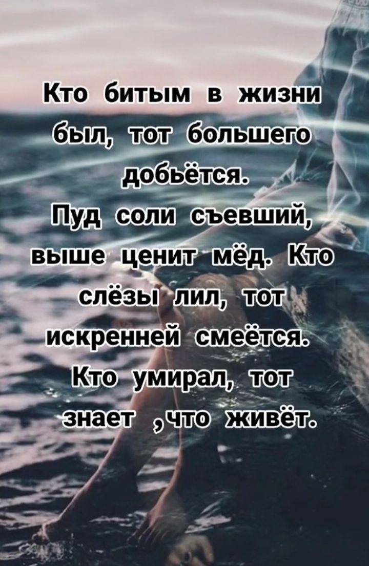 Кто битым в жизни