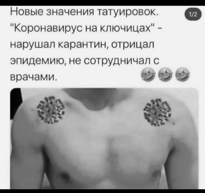 Новые значения татуировок Ф Коронавирус на кпючицах нарушал карантин отрицал эпидемию не сотрудничал с врачами