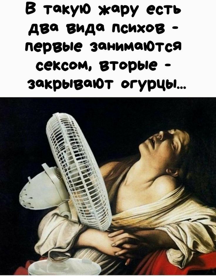 В такую жару есть два вида психов первые занимеЮТся сексом вторые закрывают огурцы