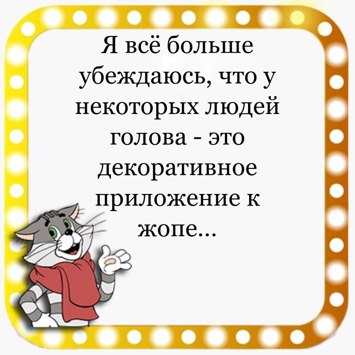 Я всё больше убеждаюсь что у некоторых людей голова это декоративное приложение к