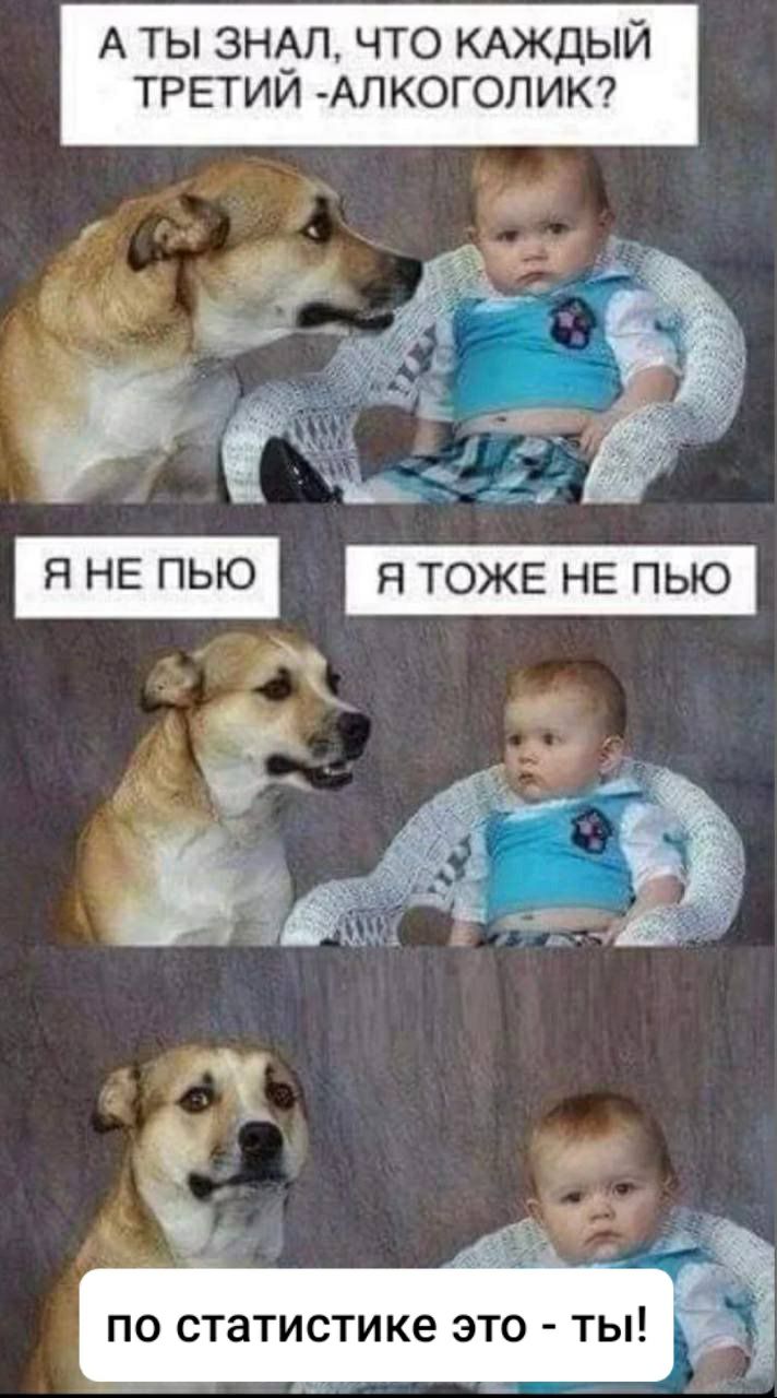 А ТЫ 3Н_П ЧТО КАЖДЫЙ ТРЕТИИ АЛК0ГОПИК