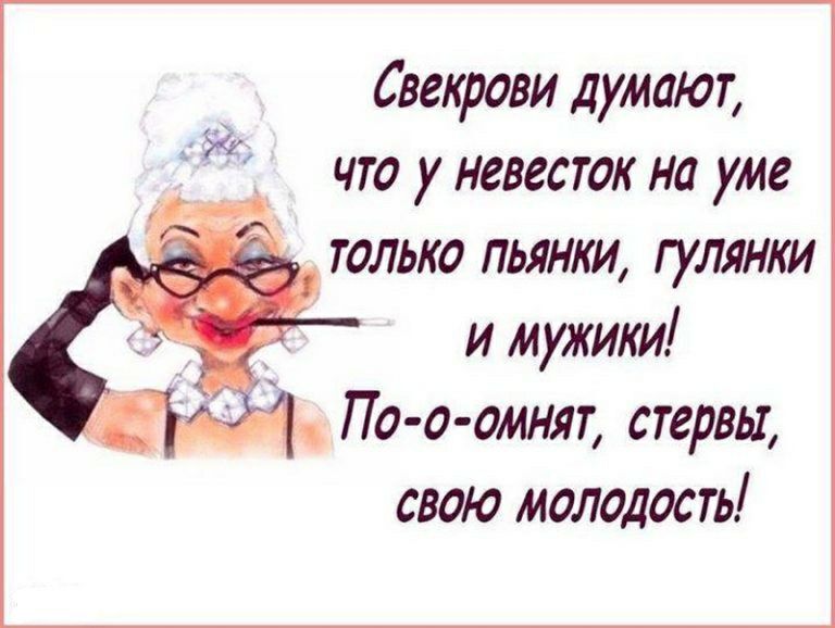 Свекрови думают _ что у невесток на уме 1 _только пьянки гулянки и мужики По о омнят стервы свою молодость