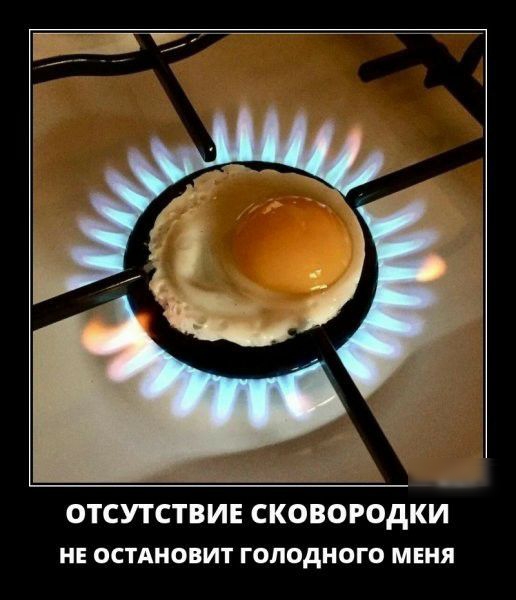 ОТСУТСТВИЕ СКОВОРОдКИ НЕ остАновит голодного меня