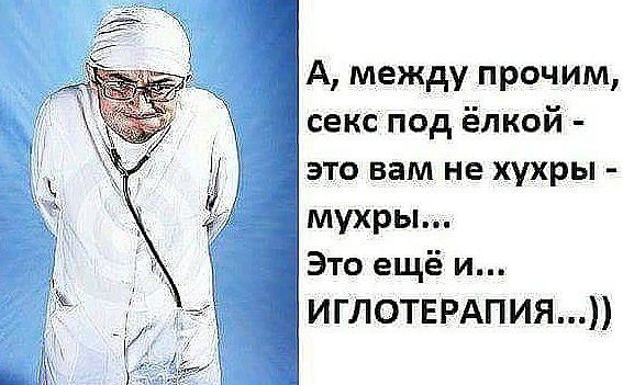 А между прочим секс под ёлкой это вам не хухры мухры Это ещё и ИГЛОТЕРАПИЯ