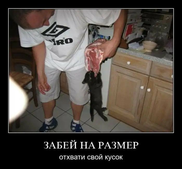 ЗАБЕЙ НА РАЗМЕР отхвати СВОЙ КУСОК