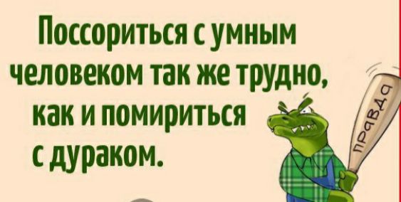 Поссориться умным человеком так же трудно как и помириться 7 а дураком