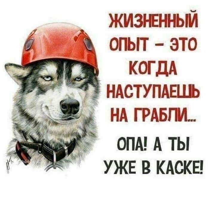 жизненный опьп это КОГДА ндступдвшь НА твт опм А ты уж в КАСКЕ