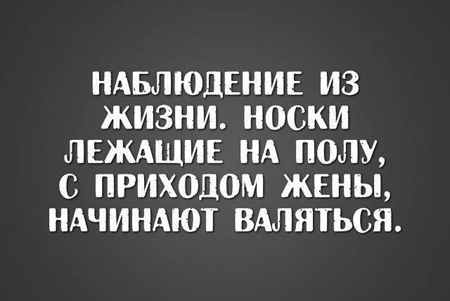 НАБЛЮДЕНИЕ ИЗ ЖИЗНИ НОСКИ ЛЕЖАЩИЕ НА ПОЛУ С ПРИХОДОМ ЖЕНЫ НАЧИНАЮТ ВАЛЯТЬСЯ