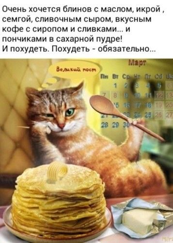 Очень хочется блинов с маслом икрой семгой сливочным сыром вкусным кофе с сиропом и сливками и пончиками сахарной пудре И похудеть Похудеть обязательно