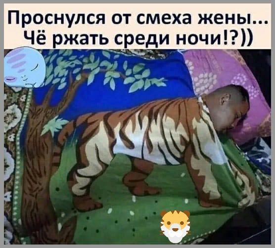 Проснулся от смеха жены единочи _ __ ___д__ _