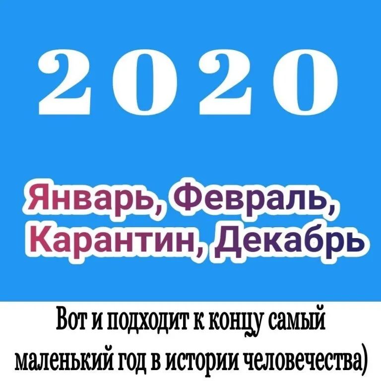 Январь Февраль Карантинцдекабрь Вот и подходит к кошду самый маленький год в истории человечества