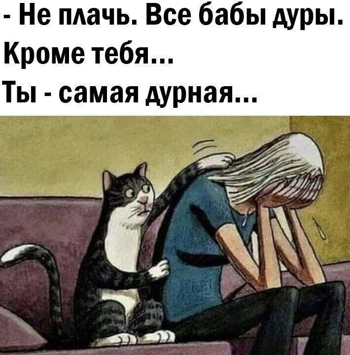 Не пдачь Все бабы дуры Кроме тебя Ты самая дурная