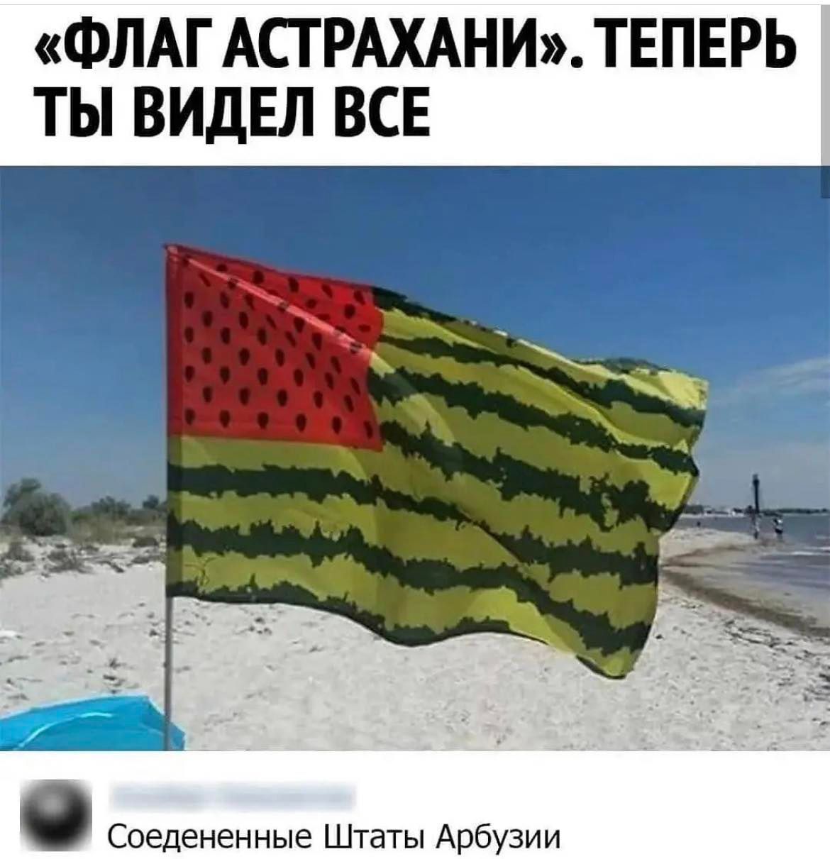 ФЛАГ АСТРАХАНИ ТЕПЕРЬ ТЫ ВИДЕЛ ВСЕ Соедененные Штаты Арбузии