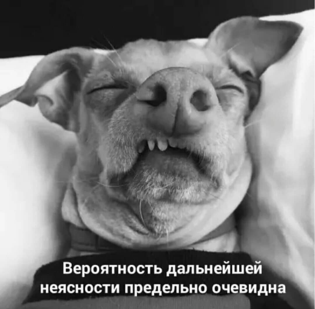 Вероятность дальнейшей неясности предельно очевидна