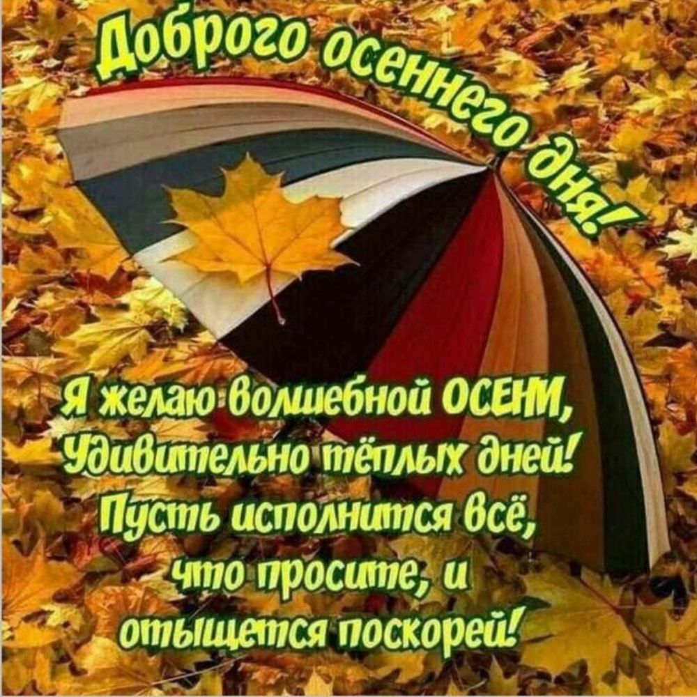 чаьюлаютолшебнои ОСЕНИ ибшпельнотепльт дней Пуспгь исполнится Всё _ что проситеі отыщется поскореи 1 Ё ы