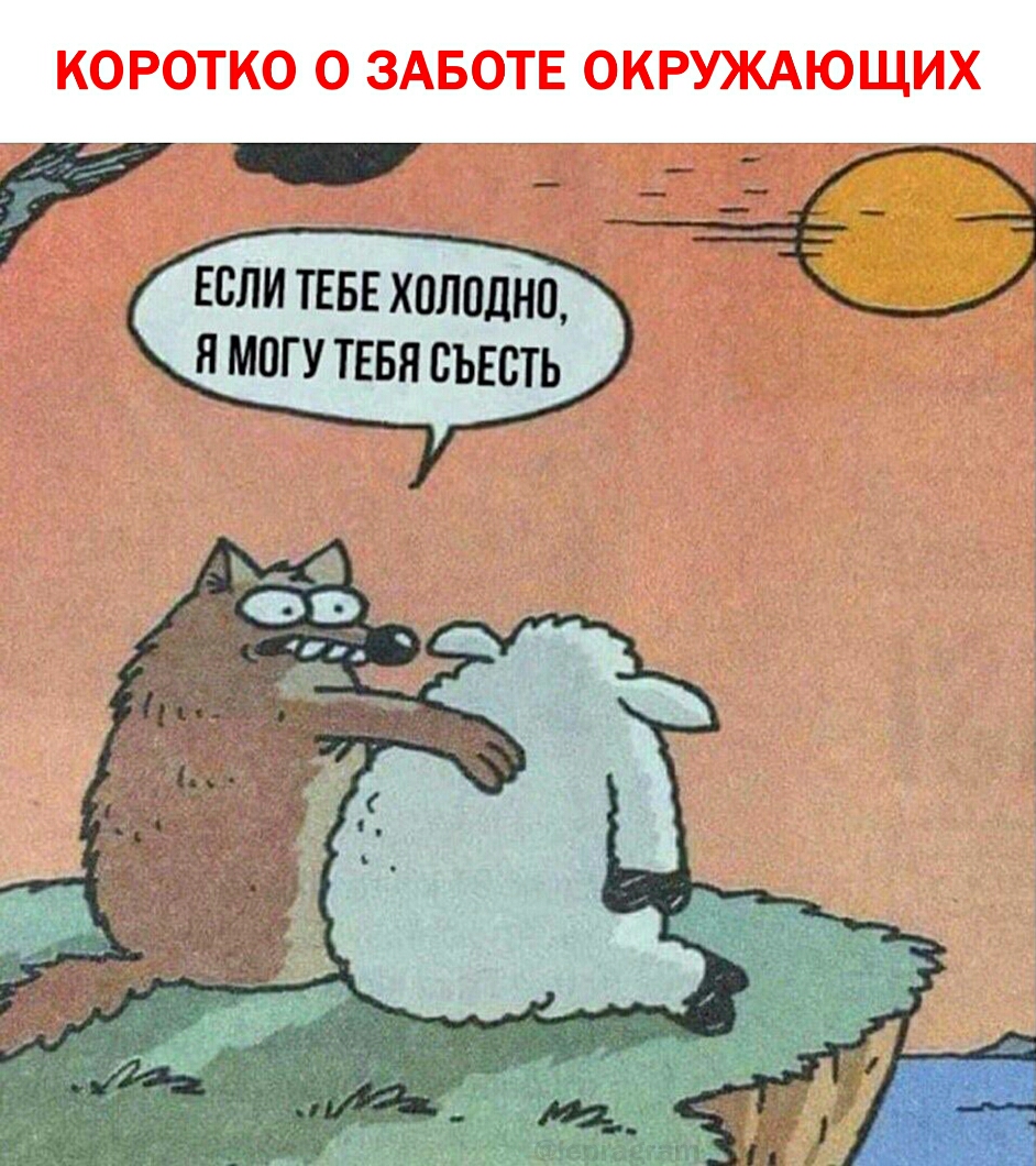 КОРОТКО О ЗАБОТЕ ОКРУЖАЮЩИХ ЕСЛИ ТЕБЕ холодно ямогутввясъвсть