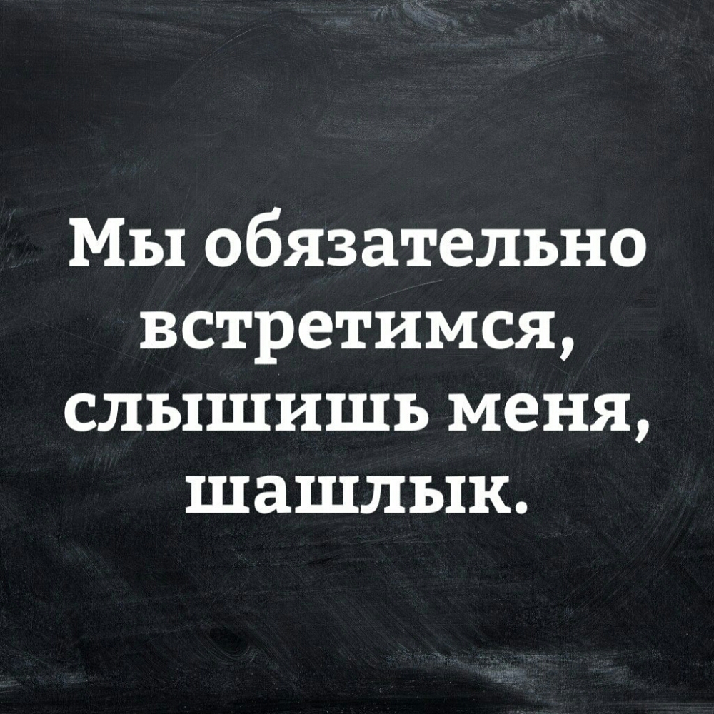 Мы обязательно встретимся слышишь меня шашлык
