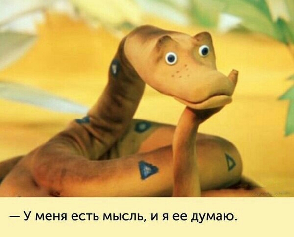 З У меня есть МЫСЛЬ И Я ее думаю