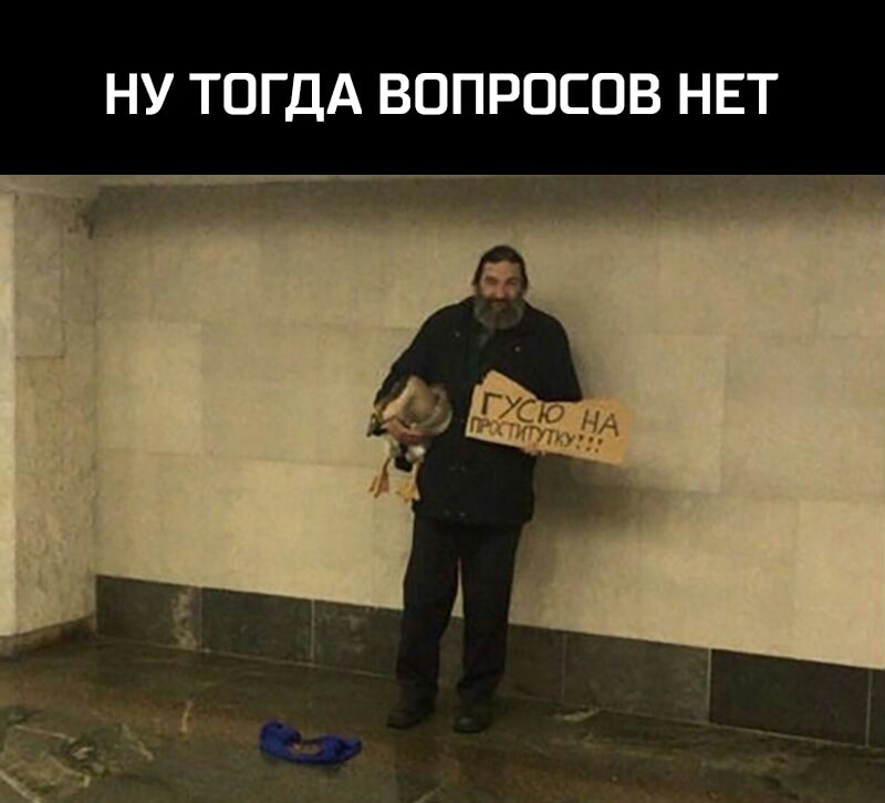 НУ ТОГДА ВОПРОСОВ НЕТ