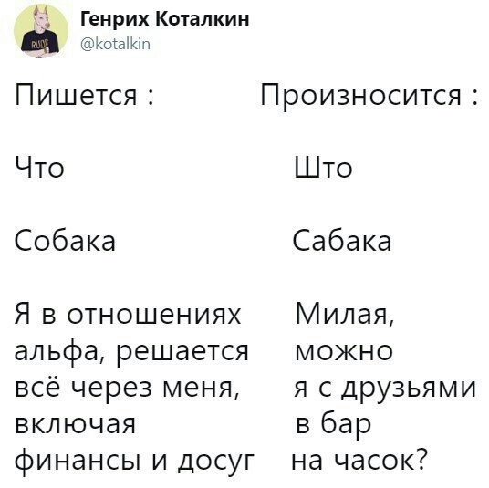 Генрих Коталкин юсыюп Пишется Произносится Что Што Собака Сабака Я в отношениях Милая альфа решается можно всё через меня я с друзьями включая в бар финансы и досуг на часок